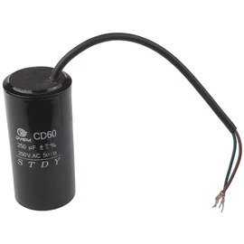 KONDENZÁTOR 250mF INDÍTÓ VEZETÉKES