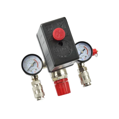 KOMPRESSZOR NYOMÁSKAPCSOLÓ NYOMÁSSZABÁLYZÓVAL, ÓRÁVAL