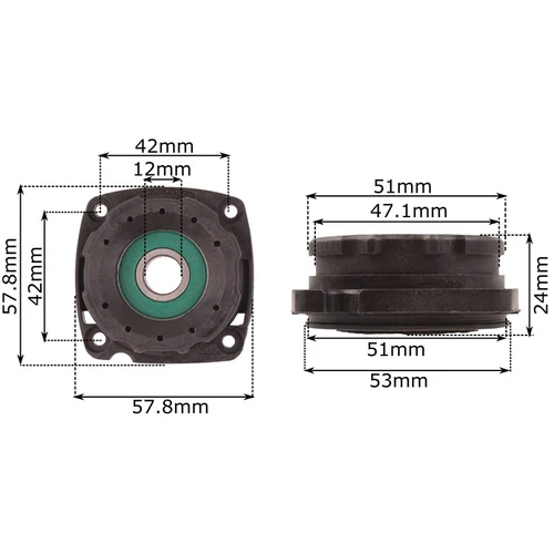 BOSCH GWS 10-125, 14-125 HAJTÓMŰFEDÉL CSAPÁGGYAL