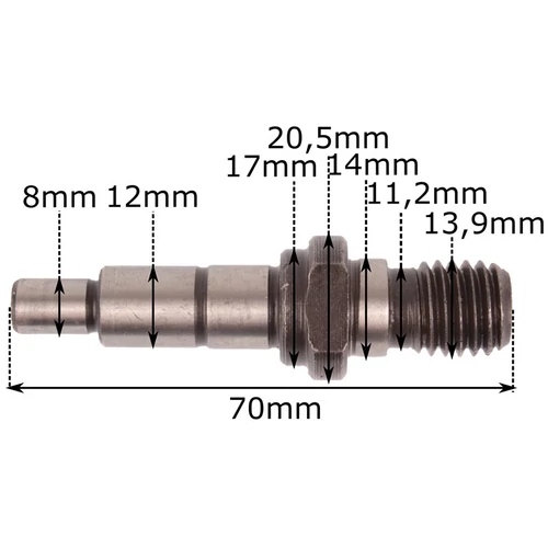 BOSCH GWS 14-125 KIHAJTÓTENGELY