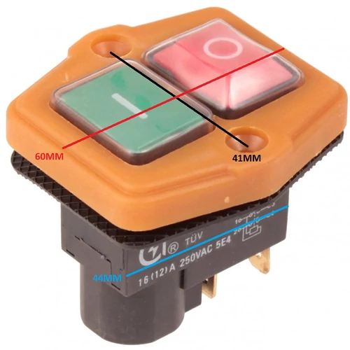 ASZTALI FÚRÓGÉP KAPCSOLÓ 16A 250V 5 CSATLAKOZÓ MÁGNESKAPCSOLÓ