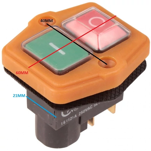 ASZTALI FÚRÓGÉP KAPCSOLÓ 16A 250V 4 CSATLAKOZÓS MÁGNESKAPCSOLÓ