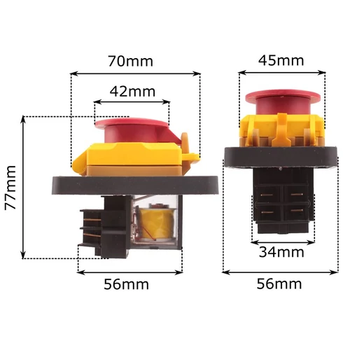 ASZTALI FÚRÓGÉP KAPCSOLÓ 4 CSATLAKOZÓ