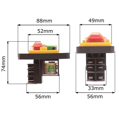 ASZTALI FÚRÓGÉP KAPCSOLÓ 6 CSATLAKOZÓ