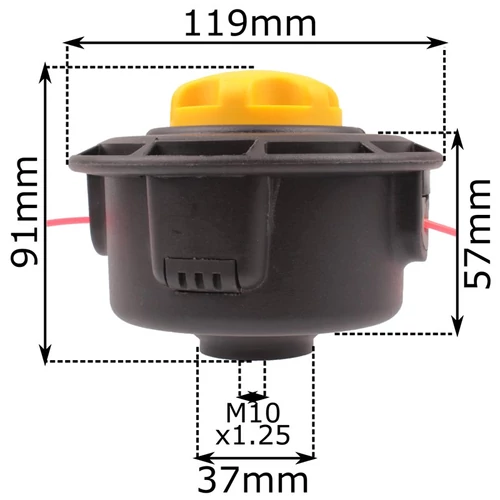 M10X1,25 DAMILFEJ KÍNAI GÉPEKRE