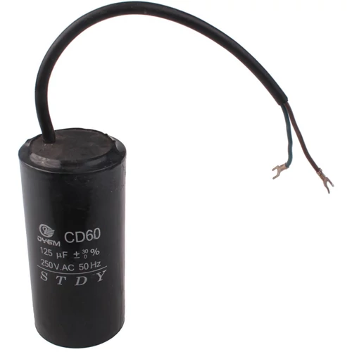 KONDENZÁTOR 125mF INDÍTÓ VEZETÉKES 