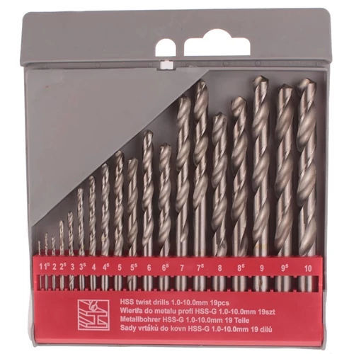 FÚRÓSZÁR KÉSZLET HSS 1.0-10.00 MM 19DB-OS
