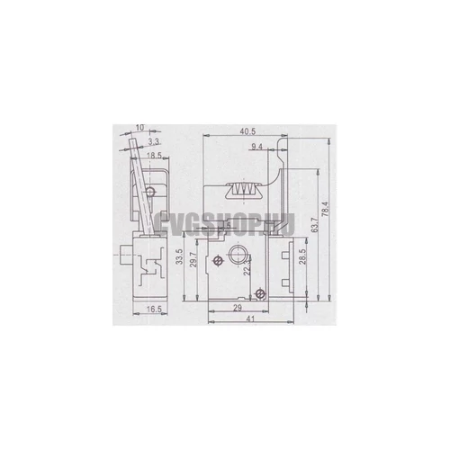 6A 250V KAPCSOLÓ  (K43-CD107)