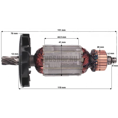 SDS+ FORGÓRÉSZ KÍNAI GÉPEKHEZ 70-002 (6 FOGAS)