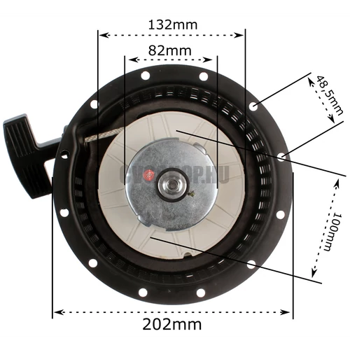 YANMAR L70, KAMA, Kipor  178F ÁRAMFEJLESZTŐ INDÍTÓ SZERKEZET KPL.