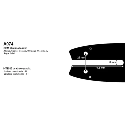VEZETŐ 3/8p-1,3 55SZEM 3 SZEGECS