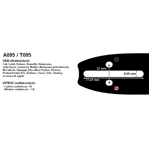 VEZETŐ 3/8p-52SZ MTD GCS