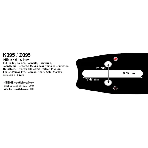 VEZETŐ 325-1,5-64 SZEM HUSQVARNA  DOLMAR